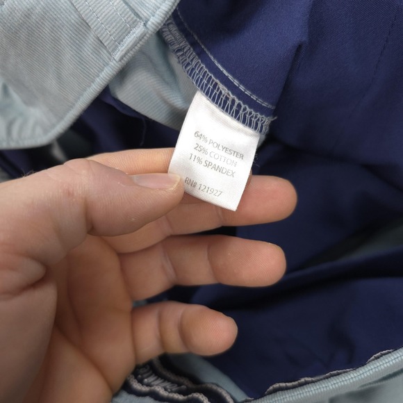 Johnnie-O Shorts Mens 32 Blue Wyatt Chino Performance Stretch Golf Prep Logo - Picture 4 of 10